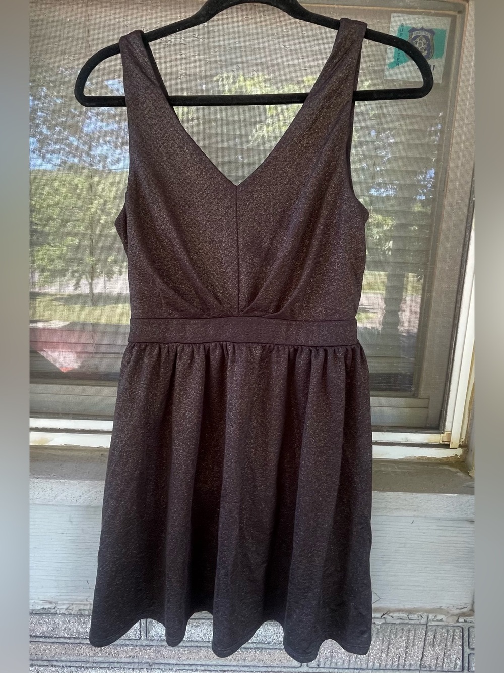One Clothing V-Neck Sleeveless Black Dress Size Medium
